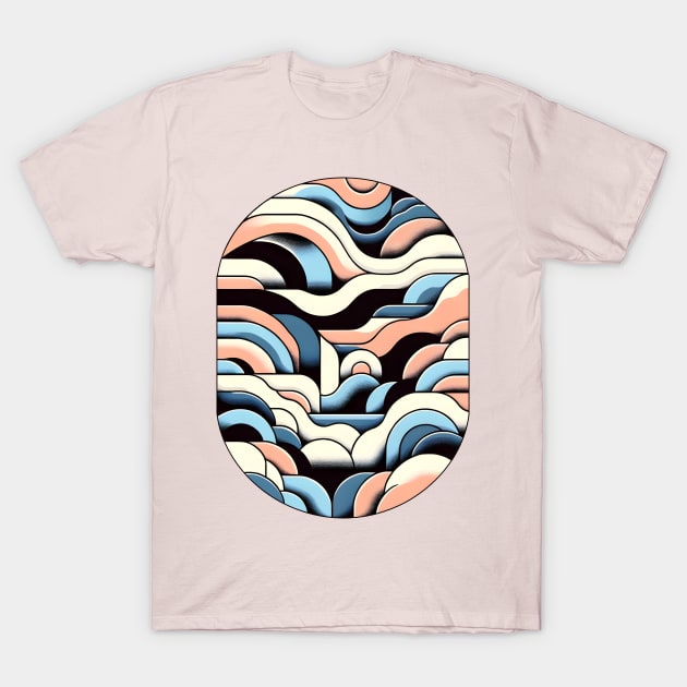 Lofi Serenity Waves T-Shirt by The Tee Bizarre